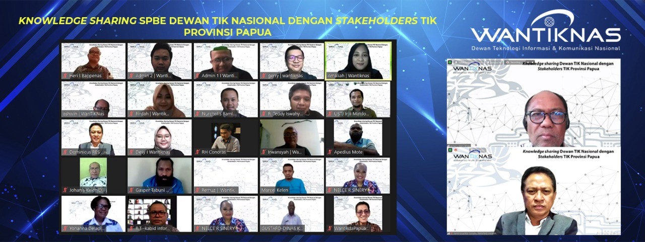 Knowledge Sharing SPBE Dewan TIK Nasional dengan stakeholders TIK Provinsi Papua